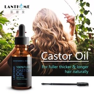 LANTHOME NATURAL CASTOR OIL HAIR EYEBROW GROWTH LASHES SERUM LASHES TREATMENT
