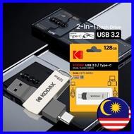 Kodak USB Flash Drive 3.2 Type-C OTG K273 File Storage Fast Transfer