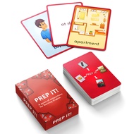 Prep It English Flash Cards Game for Learning Prepositions - Sight Words for Sentence Building and R