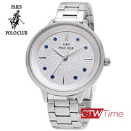 Paris Polo Club นาฬิกาข้อมือผู้หญิง สายสแตนเลส รุ่น PPC-220521L