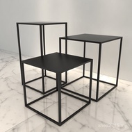 Display Rack Simple Iron Clothing Store Coffee Table Floor-standing Water Table Model High Low Shelf