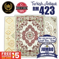 TURKISH ANTIQUE CARPET / KARPET TURKI TENUN TURKEY/LUXURY DAN CANTIK / LIVING ROOM/BEDROOM /RUANG TAMU/BILIK 200X290CM_2
