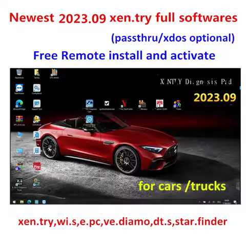 Newest 2023.12 Xentry Software Remote Install and Activate DT.S WI.S EP.C for MB STAR SD C4/C5/C6 Di