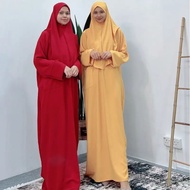 SET KHIMAR ABAYA FATEEMA FREE KHIMAR JUBAH MUSLIMAH