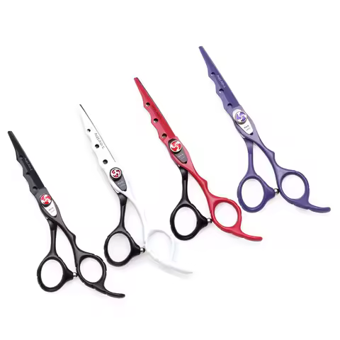 Hairdressing Scissors AQIABI Japan 440C Black Hair Cutting Shears Thinning Scissors Salon Profession