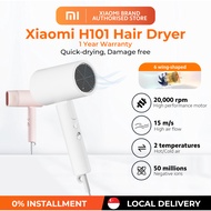 Xiaomi H101 Hair Dryer | Foldable Design | 15 m/s High Air Flow | 50 Million Negative Ions