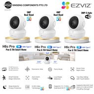 EZVIZ H6c Pro 2MP/3MP | 2K+ 4MP | 5MP 3K | 4K 8MP 2.4/5Ghz Dual Band Wifi Intercom Call Button PTZ W