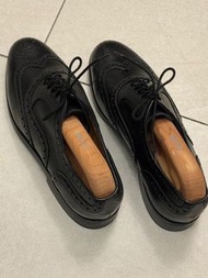 BALLY 手造黑色皮鞋