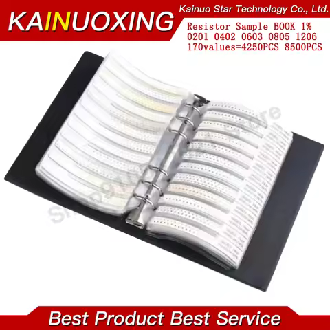 170Values=4250PCS/8500PCS 0201 0402 0603 0805 1206 0R-10M 1% SMD Chip Resistor Assortment Kit Smd Sa
