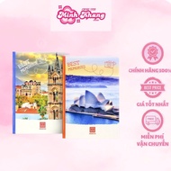 Hong Ha 120-page horizontal notebook, Hong Ha horizontal notebook, smooth paper surface, sturdy spin