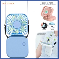CAYCXT SHOP Portable Air Cooler Pocket Fan Folding Desk Cooler Neck Hanging Fan USB Rechargeable Handheld Fan