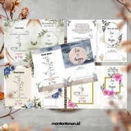 Print Quality Wedding Invitations - Print 1 Fold - Fast Print, Attractive, Elegant, Contemporary & N