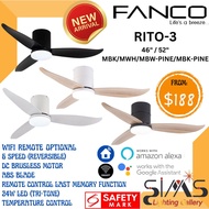FANCO RITO-3  CEILING FAN SMART FAN WIFI CONTROL SMART SERIES SMART FAN REMOTE CONTROL