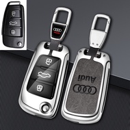 Zinc alloy Car Key Case Cover For Audi A3 A4 A4L B5 B6 B7 B8 B9 A5 A6 A6L C5 C6 Q3 Q5 Q7 S5 S7 RS3 T