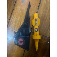 1988 GI Joe Warthog Vehicle Missile & Raven Parts + Cones W/ Nice stickers - Preloved