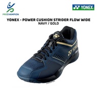Yonex Shoes Strider Flow WIDE Power Cushion Navy Gold Badminton Shoes