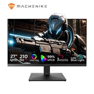 MACHENIKE Gaming Monitor Computer 27" 2K 210Hz Fast IPS Gaming Monitor 1ms QHD 2560x1440 HDR400 Free