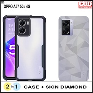 Paket 2in1 Case Oppo A57 5G / A55 / A54 4G / A74 / A95 / A52 / A92 / A16 / A53 Softcase Shockproof T