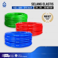Selang Air Elastis 1/2, 5/8, 3/4 Inch, 20-25 Meter, Taman dan Cuci Kendaraan, Best Seller