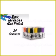 ♙ ✌ ஐ 【Original】YOKO Nail Polish Cutics set 8ml (24pcs/set) Regular Nail Polish 24colorless