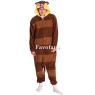 Favofans hewan Kigurumi dewasa ossum Otter Onesies Wanita Pria Piyama