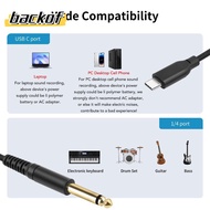BACKOF USB C to TS Cable, 1/4 Inch Plug and Play USB C to 6.35mm Cable, Audio Aux Jack Cable USB Typ