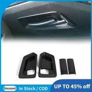 Inner Door Handle Cover ABS for  HiAce H300 2019 2020 Carbon Fiber Style