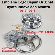 Toyota Innova And Avanza 2012-2015 Original Front Logo Emblem parts Code: 75311-0K030/ Original Fron