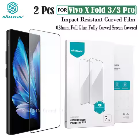 2Pcs For Vivo X Fold 3 Pro Soft Film Outer Screen Front Film Nillkin Impact Resistant Curved Film Sc