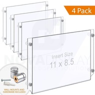 Wall-mounted A2 mica photo frame for 42x60cm photos, durable and beautiful Acrylic material.