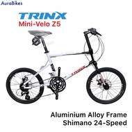 TRINX Z5 Mini Velo Hybrid 20” Bike 24 Speed New Bicycle Aluminium Alloy Frame