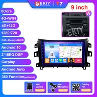 EKIY วิทยุอัตโนมัติแอนดรอยด์ T7 QLED DSPนิสสันนาวาราฟรอนเทียร์ NP300 2015-2018เครื่องเล่นมัลติมีเดีย