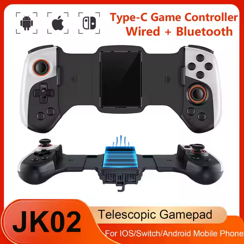 JK02 Telescopic Gamepad Bluetooth Controller Semiconductor Radiator For IOS/Switch/Android Mobile Ph