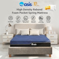 Oasis Mattress 25cm Spine Support Pocket Spring  | Highly breathable fabric Mattress | Single, Super