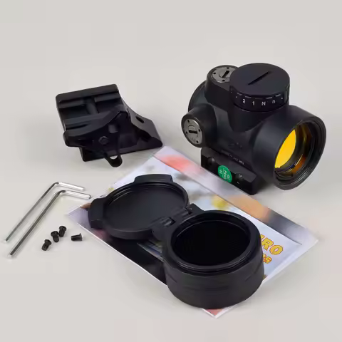 Tactical 2 MOA MR Red Dot Sight Hunting Scopes With QD Optics Riser Mount fit 20mm Rail for HK416 AR