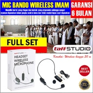 PROMO TaffSTUDIO wireless uhf call center mic with transmitter mic imam masjid tampa kabel mic wirel