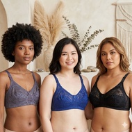 KALLY B001- H04 Underwire Bra (Cup C) - No Foam - Cup CD - Size 36-46