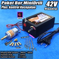 PAKET BOR mini Drill siap pakai 24V atau 42V
