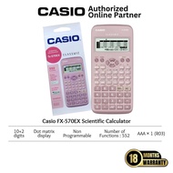 Casio FX-570EX Scientific Calculator Genuine Original (18 Months warranty) FX-570EX-PK Pink