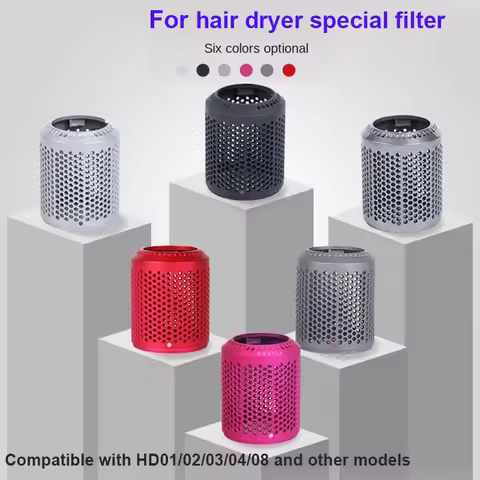 compatible hair dryer special filter HD03/HD01/HD02/04 air duct dust-proof net cover cleaning brush 