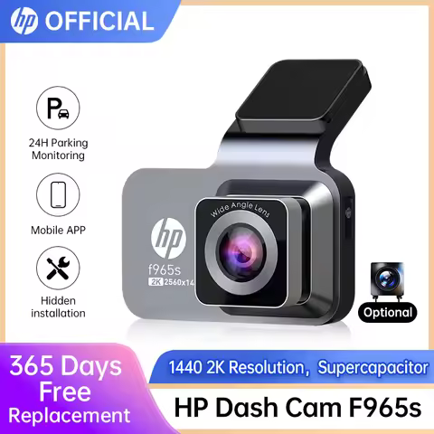HP F965 Car Recorder 2K Night Vision HD Smart APP 1440P Resolution WiFi Loop Recording Parking Monit