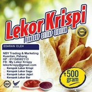 Borong 10 Pek Keropok Keping Lekor Nipis Selipar Snek Ikan Flavor Fish Snack