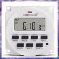 (Y W Z H) 15.98 Inch LCD Digital Timer 12V DC  Programmable Time Switch TM618N-4
