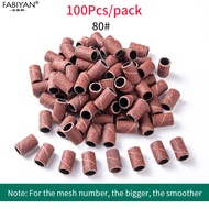 Nail Drill Sanding Bands For Electric Manicure Machine 180/120/80 Grit Nail Drill Grinding Bit Files