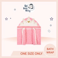 BB King Kong Gerber Balut Mandi Bayi Perempuan – Tema Puteri / Gerber Girls Princess Bath Wrap