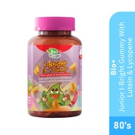 BIO+ Junior I-Bright Gummy With Lutein & Lycopene 80's Eye Supplement for Kids HTM Pharmacy