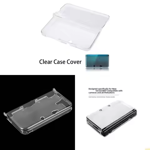 A0NB Plastic Cover for New 3DS XL LL / New 3DS Clear Protector Case