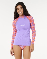 RIPCURL เสื้อว่ายน้ำ กันUV 18MWRV NEON ISLES L/S UPF RASH VEST W25