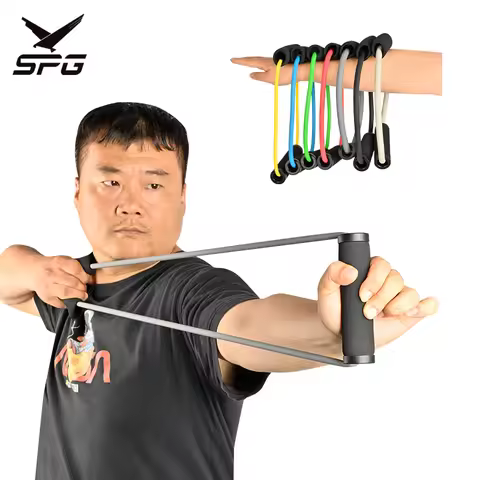 SPG Archery Stretch Training Band 20-50LBS Resistance Dry-Fire Safe Portable Trainer for Home Gym Ba