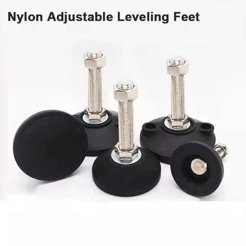 1/2/4Pcs Adjustable Leveling Feet D60 D80 Anti-Vibration Machine Feet Cup M12 M16 Threaded Leg Screw